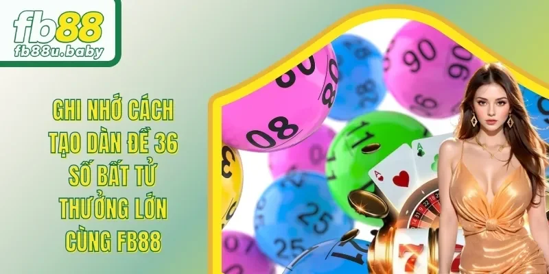 Ghi Nhớ Cách Tạo Dàn Đề 36 Số Bất Tử, Thưởng Lớn Cùng FB88
