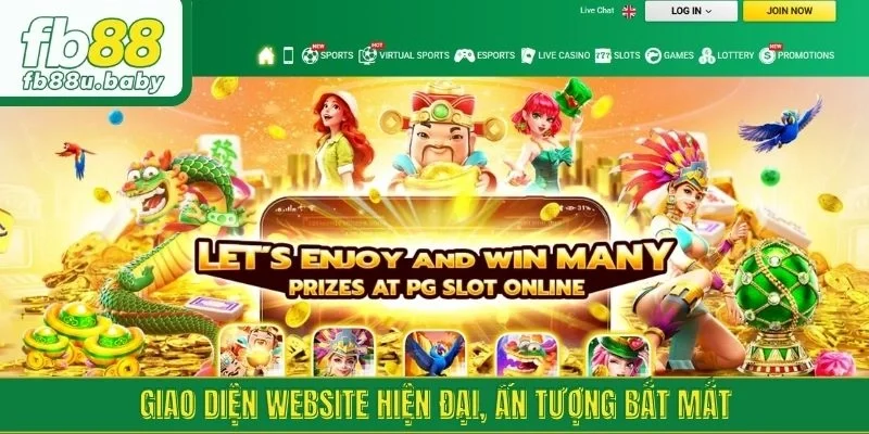 Giao diện website hiện đại, ấn tượng bắt mắt